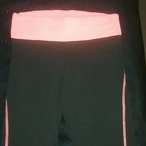 Pink Victoria's Secret yoga capris
